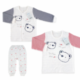 _bear_ double layer long sleeves pajama set